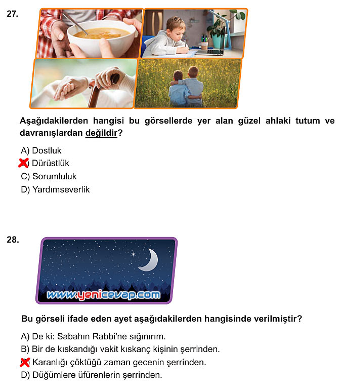7. Sınıf Din Kültürü Kitabı Sayfa 92 93 94 95 96 97 98 99 Cevapları Meb