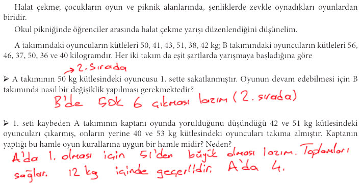 7. Sınıf Matematik Kitabı Sayfa 104 105 106 111 112 113 114 Cevapları Meb