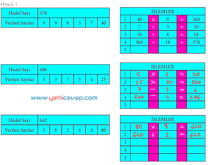 7. Sınıf Matematik Kitabı Sayfa 143 144 145 146 147 148 150 Cevapları Meb