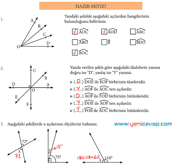 7. Sınıf Matematik Kitabı Sayfa 143 144 145 146 147 148 150 Cevapları Meb