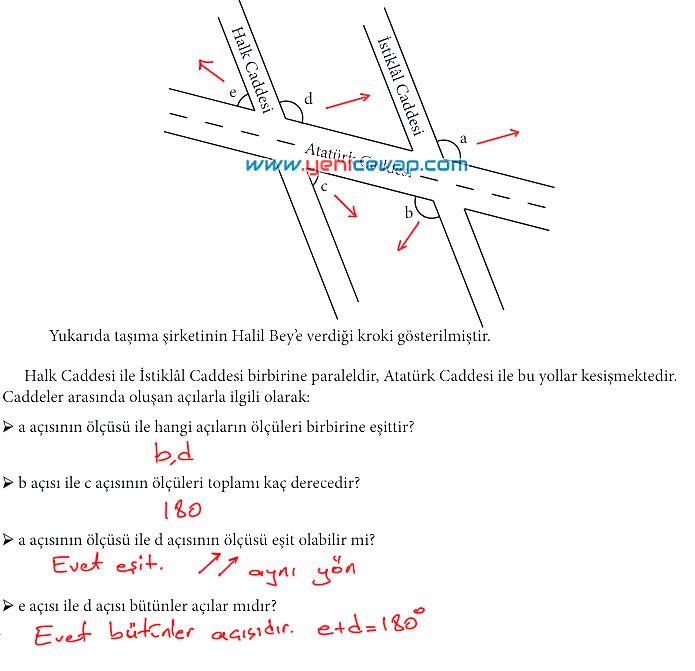 7. Sınıf Matematik Kitabı Sayfa 154 155 156 163 164 165 166 Cevapları Meb