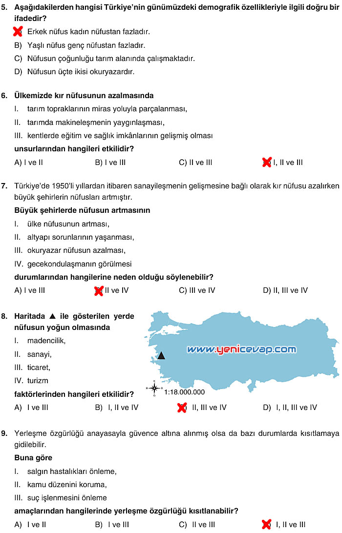 7. Sınıf Sosyal Bilgiler Kitabı Sayfa 142 143 144 145 146 147 Cevapları Yıldırım