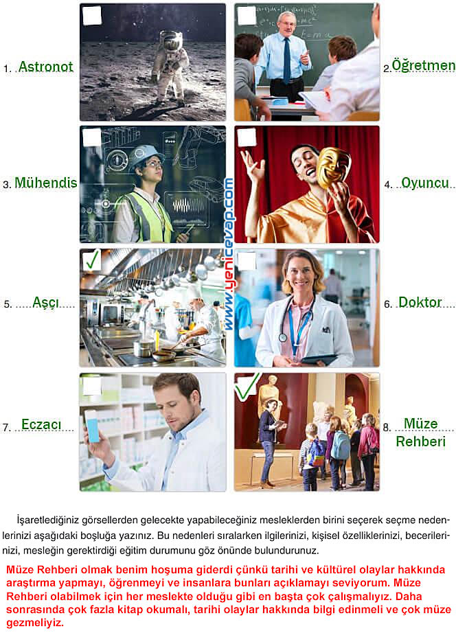 7. Sınıf Sosyal Bilgiler Kitabı Sayfa 205 206 207 208 209 Cevapları Yıldırım