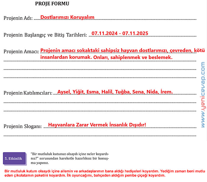 7. Sınıf Türkçe Kitabı Sayfa 101 104 105 106 110 112 113 114 Cevapları Meb