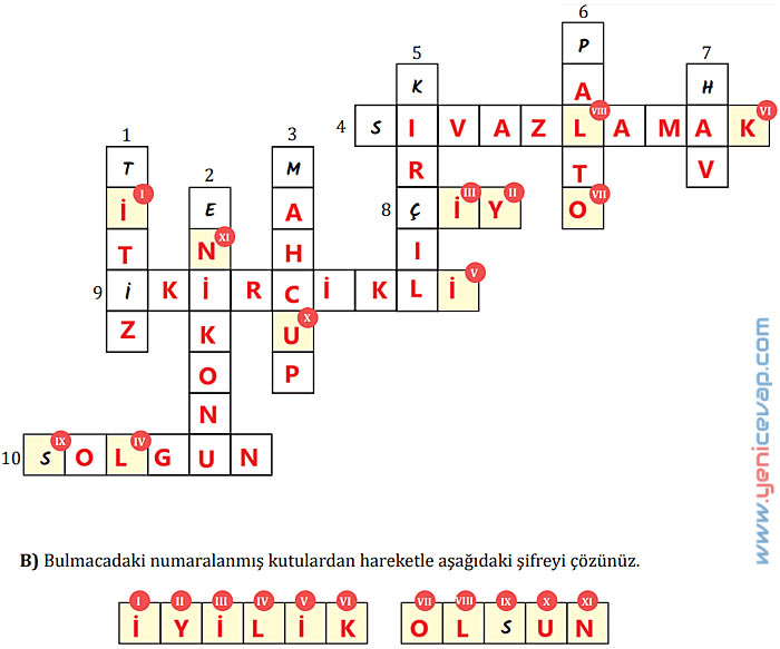 7. Sınıf Türkçe Kitabı Sayfa 127 128 129 130 131 132 133 134 Cevapları Meb