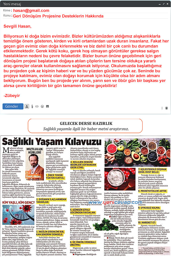 7. Sınıf Türkçe Kitabı Sayfa 194 195 196 197 198 199 202 203 Cevapları Meb
