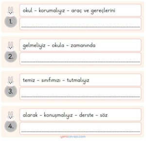Cümle Oluşturalım