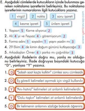 2. Sınıf Türkçe Kitabı Sayfa 130 131 132 134 135 Cevapları İlke Yayınları