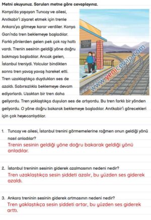 3. Sınıf Fen Bilimleri Kitabı Sayfa 127 128 130 131 133 Cevapları Meb