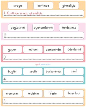 Cümle Oluşturalım