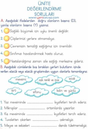 2. Sınıf Hayat Bilgisi Kitabı Sayfa 135 136 137 144 Cevapları Meb