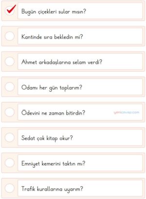 Doğru Soru İşareti