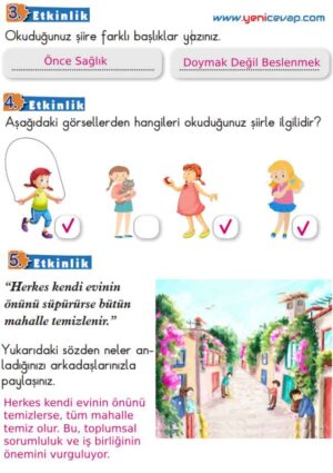 2. Sınıf Türkçe Kitabı Sayfa 147 148 149 150 Cevapları Meb