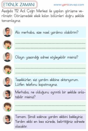 2. Sınıf Hayat Bilgisi Kitabı Sayfa 152 157 158 161 Cevapları Meb