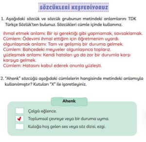 3. Sınıf Türkçe Kitabı Sayfa 160 161 162 Cevapları Meb
