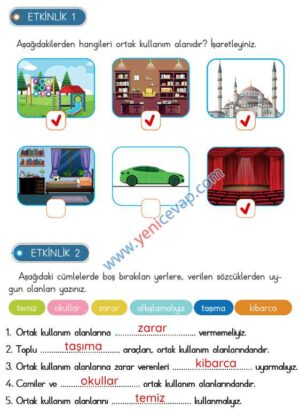 3. Sınıf Hayat Bilgisi Kitabı Sayfa 162 163 164 165 Cevapları Meb