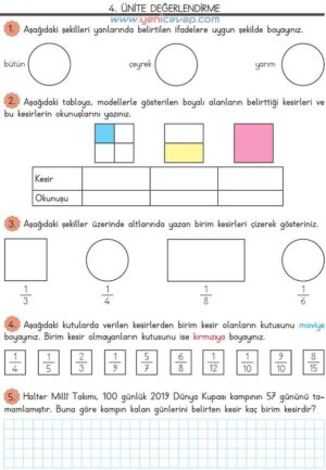 3. Sınıf Matematik Kitabı Sayfa 164 165 166 Cevapları Meb