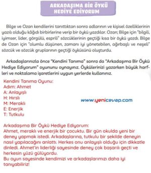 3. Sınıf Türkçe Kitabı Sayfa 172 173 176 Cevapları Meb