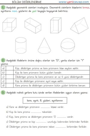 3. Sınıf Matematik Kitabı Sayfa 175 177 180 Cevapları Meb