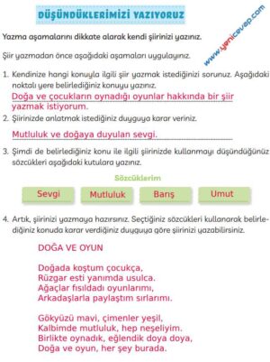 3. Sınıf Türkçe Kitabı Sayfa 19 22 23 Cevapları Meb