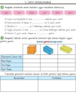 3. Sınıf Matematik Kitabı Sayfa 197 198 199 Cevapları Meb