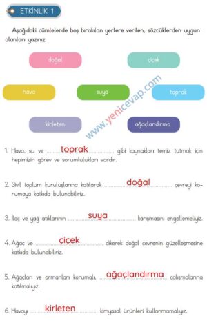 3. Sınıf Hayat Bilgisi Kitabı Sayfa 198 199 201 202 Cevapları Meb