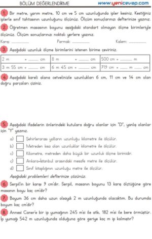 3. Sınıf Matematik Kitabı Sayfa 214 221 223 Cevapları Meb