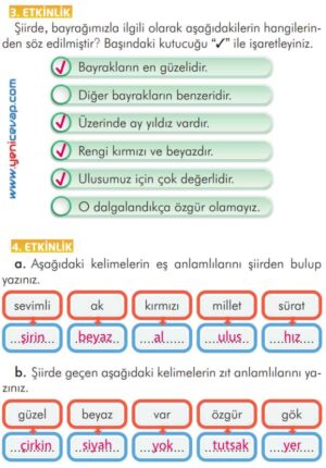 2. Sınıf Türkçe Kitabı Sayfa 217 218 219 220 Cevapları İlke Yayınları