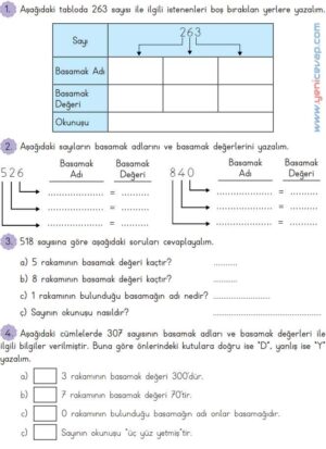 3. Sınıf Matematik Kitabı Sayfa 22 24 27 Cevapları Meb