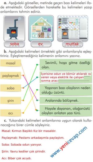 2. Sınıf Türkçe Kitabı Sayfa 19 20 21 23 Cevapları İlke Yayınları