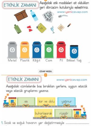 2. Sınıf Hayat Bilgisi Kitabı Sayfa 224 228 232 237 Cevapları Meb