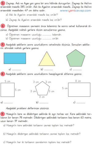 3. Sınıf Matematik Kitabı Sayfa 237 238 239 Cevapları Meb