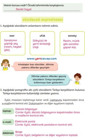 3. Sınıf Türkçe Kitabı Sayfa 238 239 240 Cevapları Meb