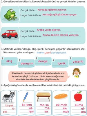 3. Sınıf Türkçe Kitabı Sayfa 24 26 27 Cevapları Meb