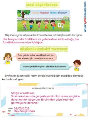 3. Sınıf Türkçe Kitabı Sayfa 241 244 245 Cevapları Meb