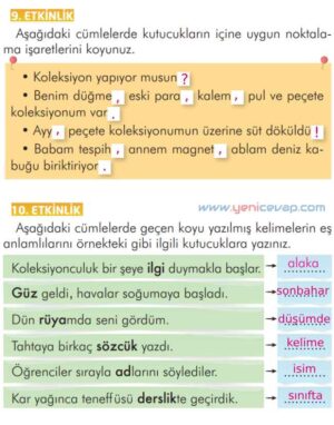 2. Sınıf Türkçe Kitabı Sayfa 253 255 256 257 Cevapları İlke Yayınları