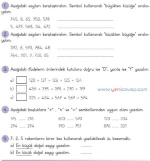 3. Sınıf Matematik Kitabı Sayfa 30 31 33 Cevapları Meb