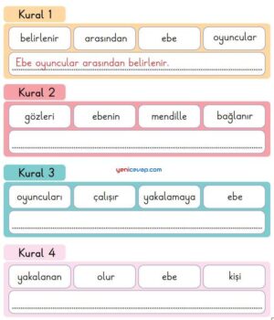 Cümle Oluşturalım