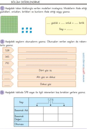 3. Sınıf Matematik Kitabı Sayfa 40 43 44 Cevapları Meb