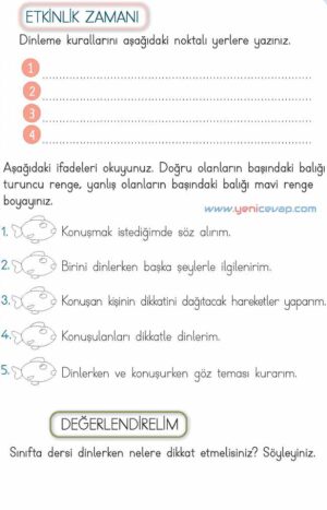 2. Sınıf Hayat Bilgisi Kitabı Sayfa 45 47 48 51 Cevapları Meb