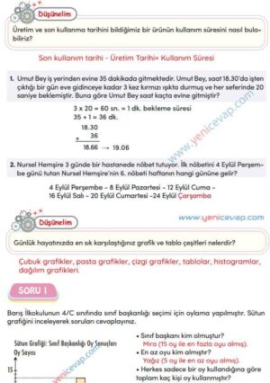 4. Sınıf Matematik Kitabı Sayfa 153 157 159 161 Cevapları Meb