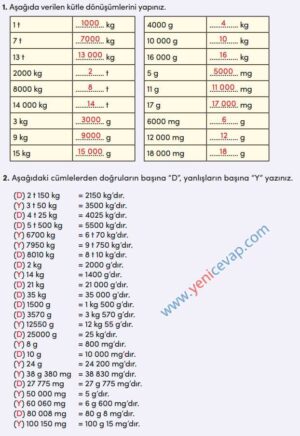 4. Sınıf Matematik Kitabı Sayfa 269 272 273 274 Cevapları Meb