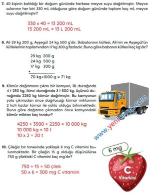4. Sınıf Matematik Kitabı Sayfa 296 297 Cevapları Meb