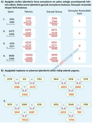 4. Sınıf Matematik Kitabı Sayfa 69 70 71 72 Cevapları Meb