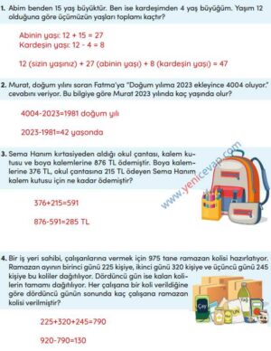 4. Sınıf Matematik Kitabı Sayfa 73 74 77 78 Cevapları Meb