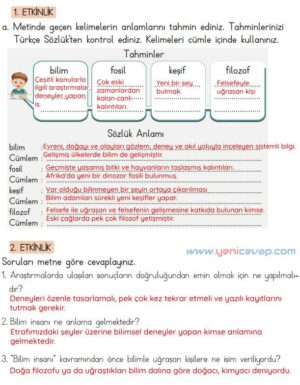 4. Sınıf Türkçe Kitabı Sayfa 110 111 112 113 114 Cevapları Meb