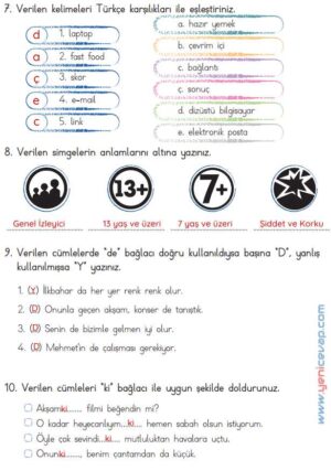 4. Sınıf Türkçe Kitabı Sayfa 133 134 135 Cevapları Meb