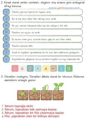 4. Sınıf Türkçe Kitabı Sayfa 164 165 166 167 Cevapları Meb