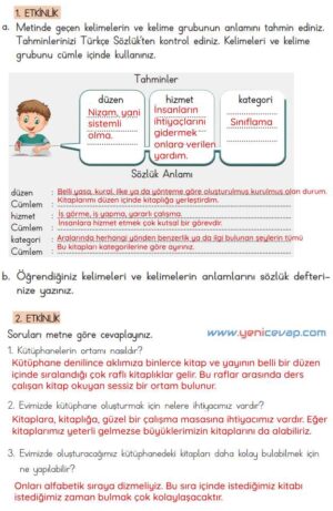4. Sınıf Türkçe Kitabı Sayfa 17 18 19 20 Cevapları Meb