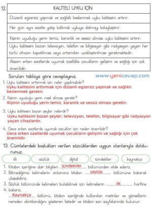 4. Sınıf Türkçe Kitabı Sayfa 252 253 254 255 Cevapları Meb